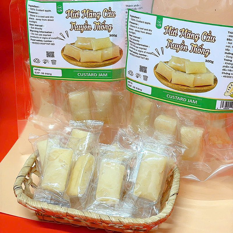 23376_z6125807755558-7974ccadfd833e1483205a4cc9a7bc51_20241213162753.jpg Mứt Mãng Cầu Truyền Thống Túi Zip 300g - MMCTZ