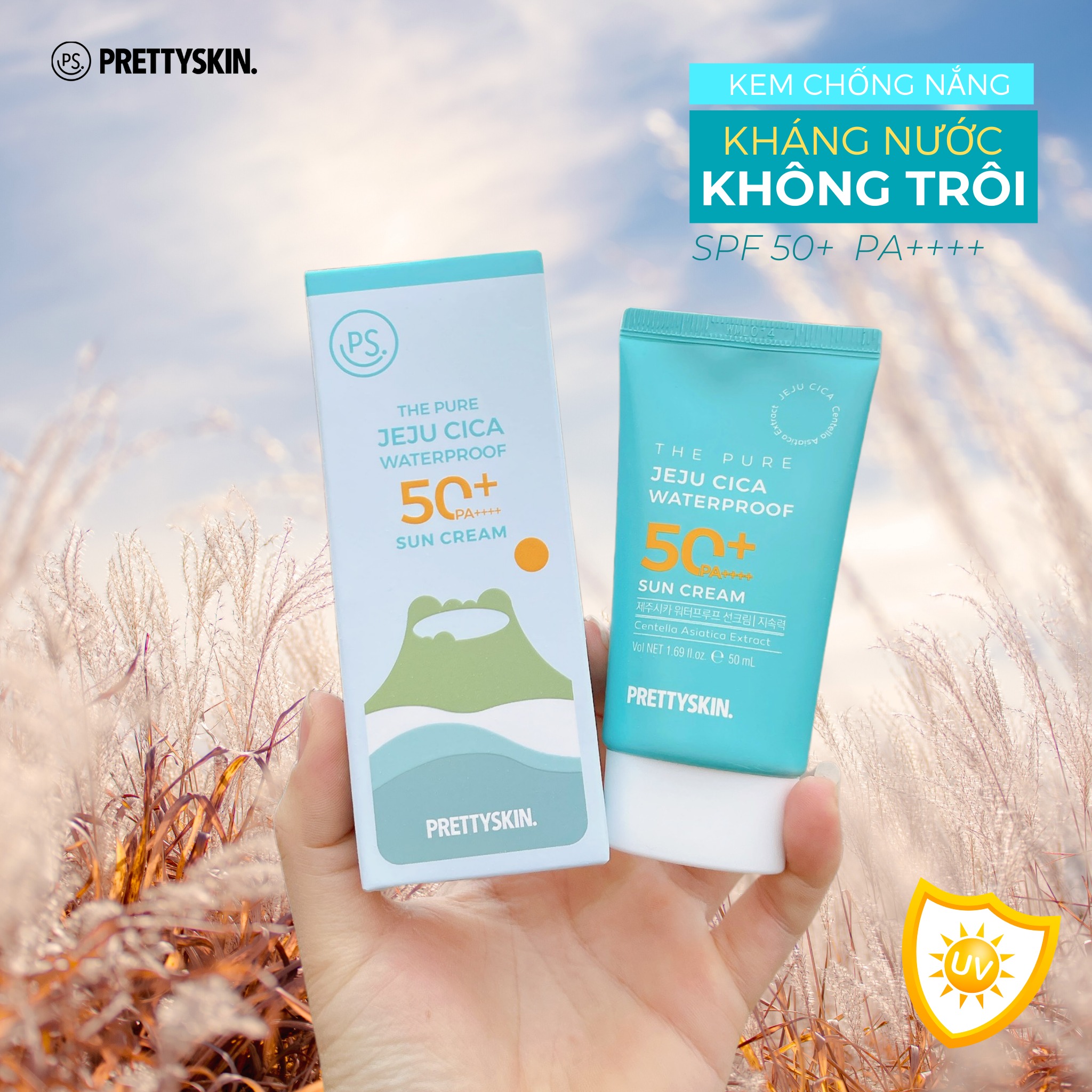 Shop sỉ kem Chống Nắng PrettySkin Kháng Nước The Pure Jeju Cica Waterproof Shop sỉ kem Chống Nắng PrettySkin Kháng Nước The Pure Jeju Cica Waterproof