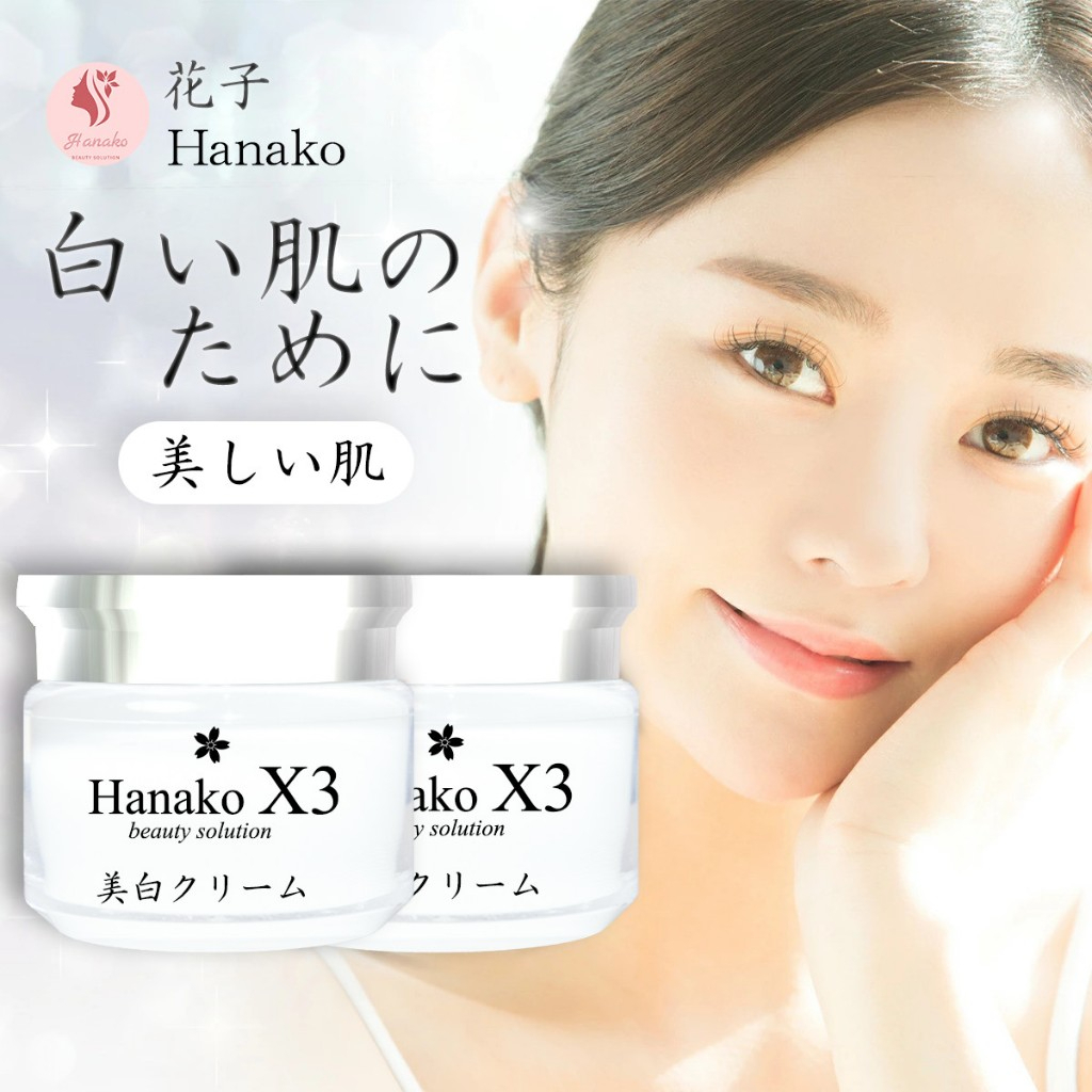 Kem Face Hanako X3 Beauty Solution Dưỡng Trắng Da Kem Face Hanako X3 Beauty Solution Dưỡng Trắng Da