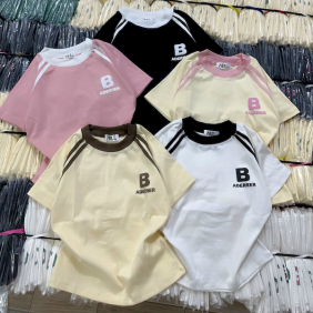 Áo Thun Nữ Cổ Tròn Baby Tee In Logo Ngực Chữ B Mạc AH787 - AG1252