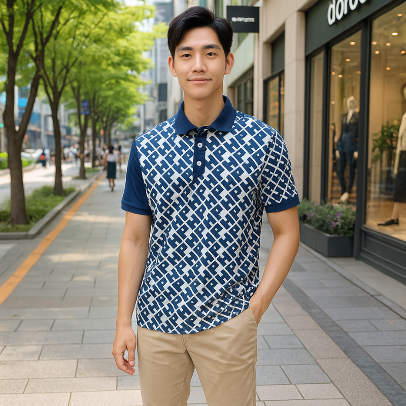 23818_5_20250929163852-1.png Áo Thun Nam Cổ Bẻ Pack Hourse In Hoạ Tiết Chữ HP (Có size 3x) - CS220