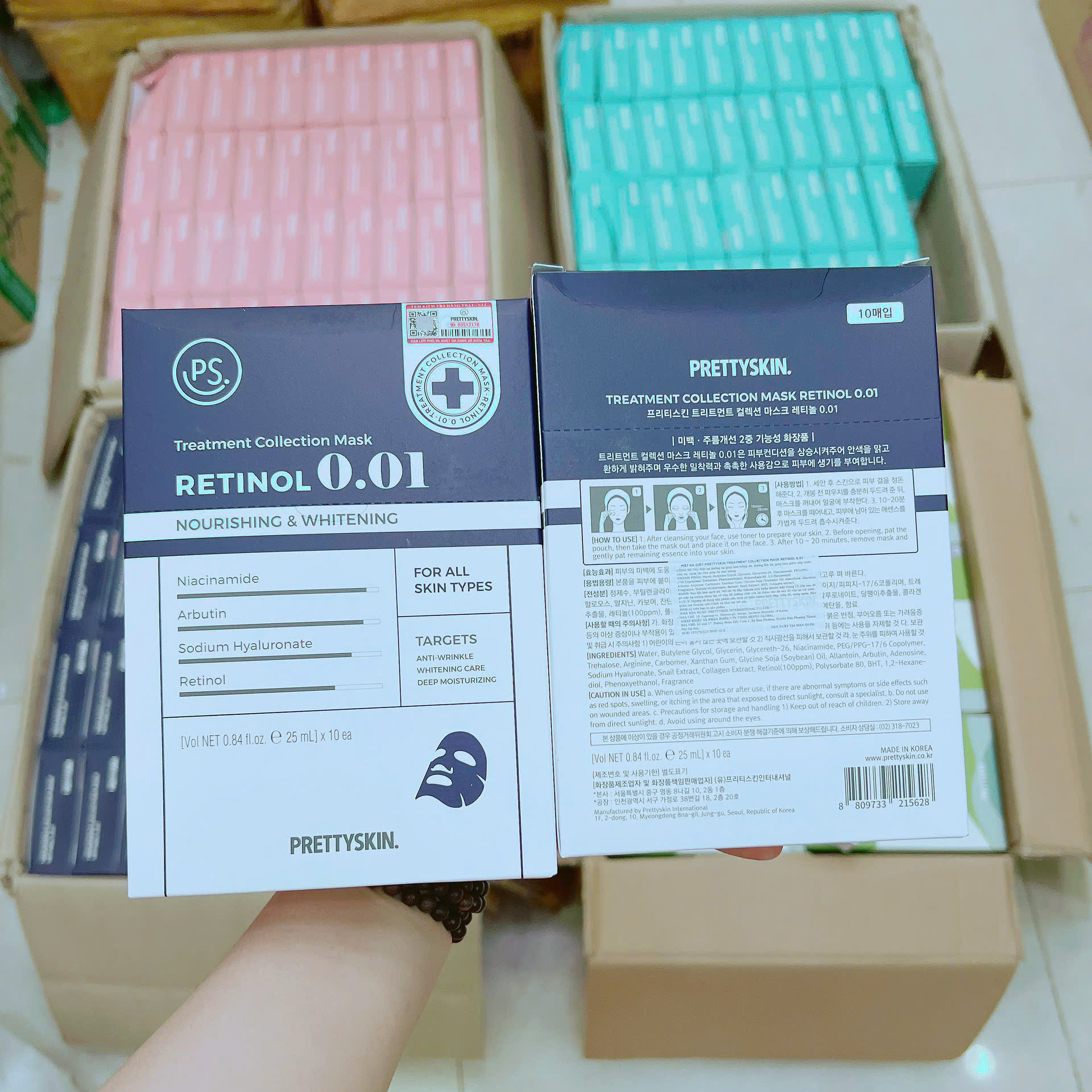 Nguồn sỉ mặt Nạ Prettyskin Retinol 0.01 Màu Xanh Đậm Tái Tạo Da Hộp 10miếng Nguồn sỉ mặt Nạ Prettyskin Retinol 0.01 Màu Xanh Đậm Tái Tạo Da Hộp 10miếng