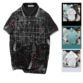 Áo Thun Nam Cổ Bẻ Pack Horse In Hoạ Tiết (Có size 3x) - CS223