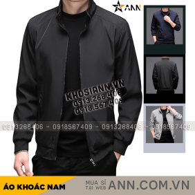 Áo khoác nam vải dù 2 lớp Yessir Áo Khoác Nam Rurumen Chất Dù 2 Lớp Kiểu Trơn Cổ Đứng Cao Cấp (Có Size 3x) - AK086