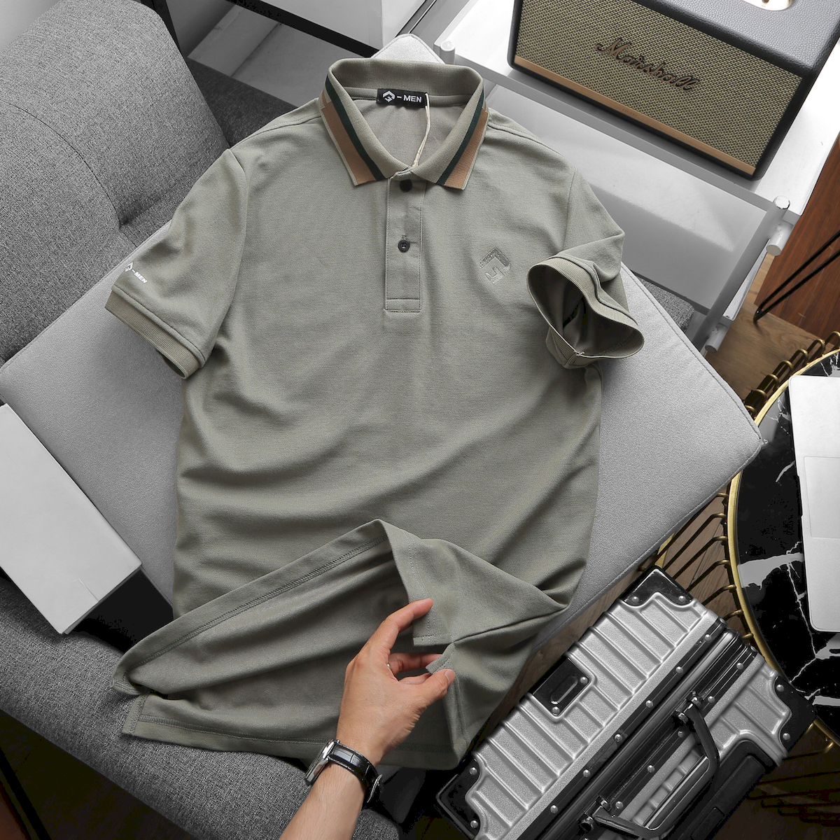 23992_z5344379680525-a5d1b745d0618f2a902d9ead0c0d8b1e_20240420025747-2.png Áo Thun Nam Cổ Bẻ Thêu Chữ G (Có size 3x) - CS224