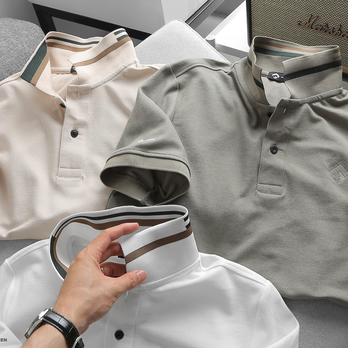 23992_z5344379725245-53f1c6063c8c2d6d95e80e6560683858_20240420025813-2.png Áo Thun Nam Cổ Bẻ Thêu Chữ G (Có size 3x) - CS224