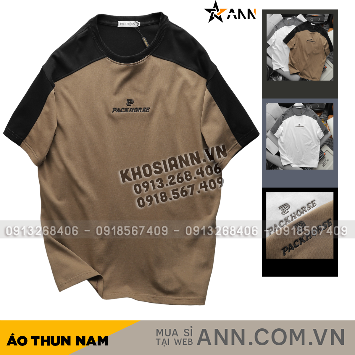24093_ab512_20240420025037-3.png Áo Thun Nam Cổ Tròn Oversize Tay Phối Màu Thêu Chữ PackHorse - AB512