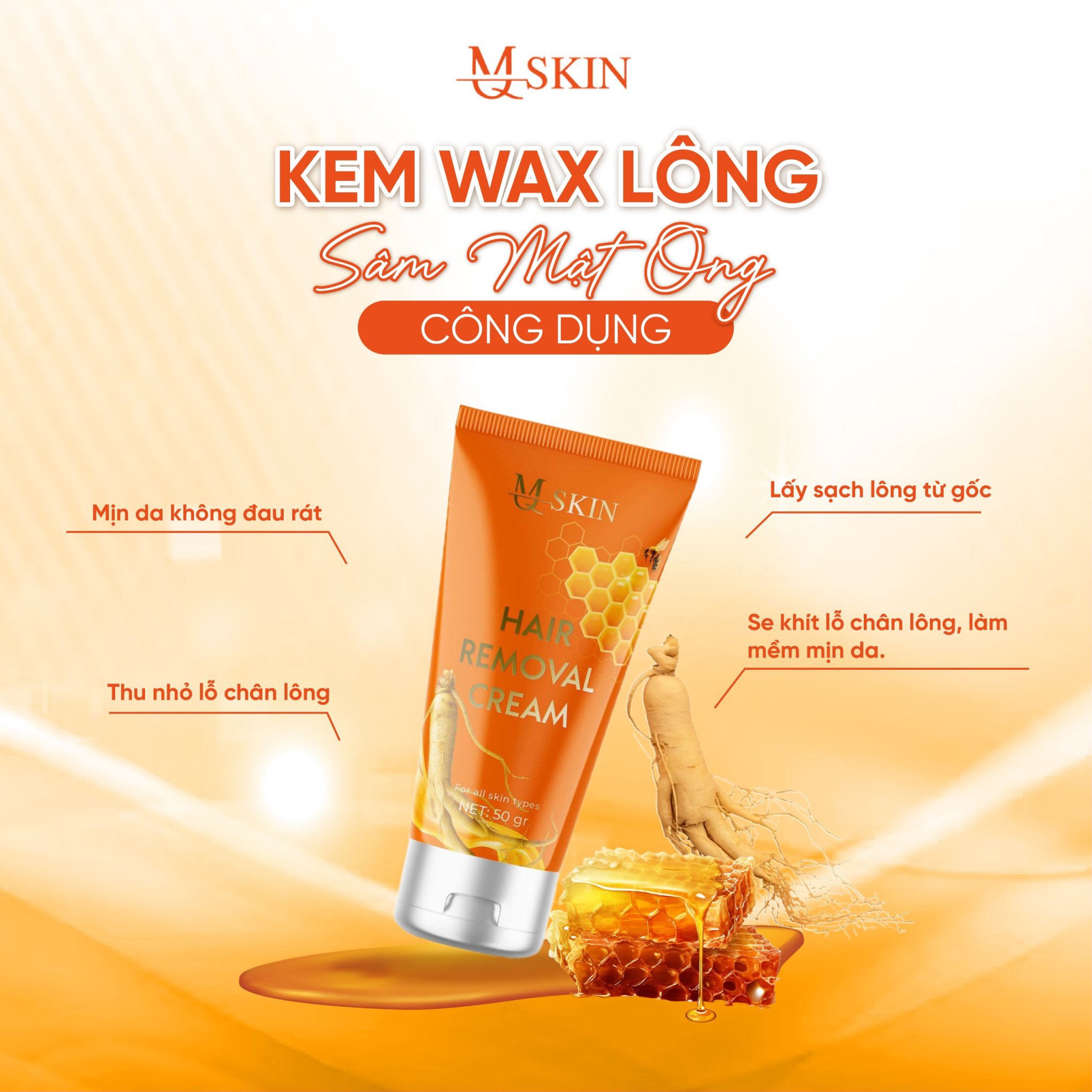 Giá sỉ combo Kem Tẩy Lông + Kem Thâm Nách MQ Skin Sâm Chanh Mật Giá sỉ combo Kem Tẩy Lông + Kem Thâm Nách MQ Skin Sâm Chanh Mật