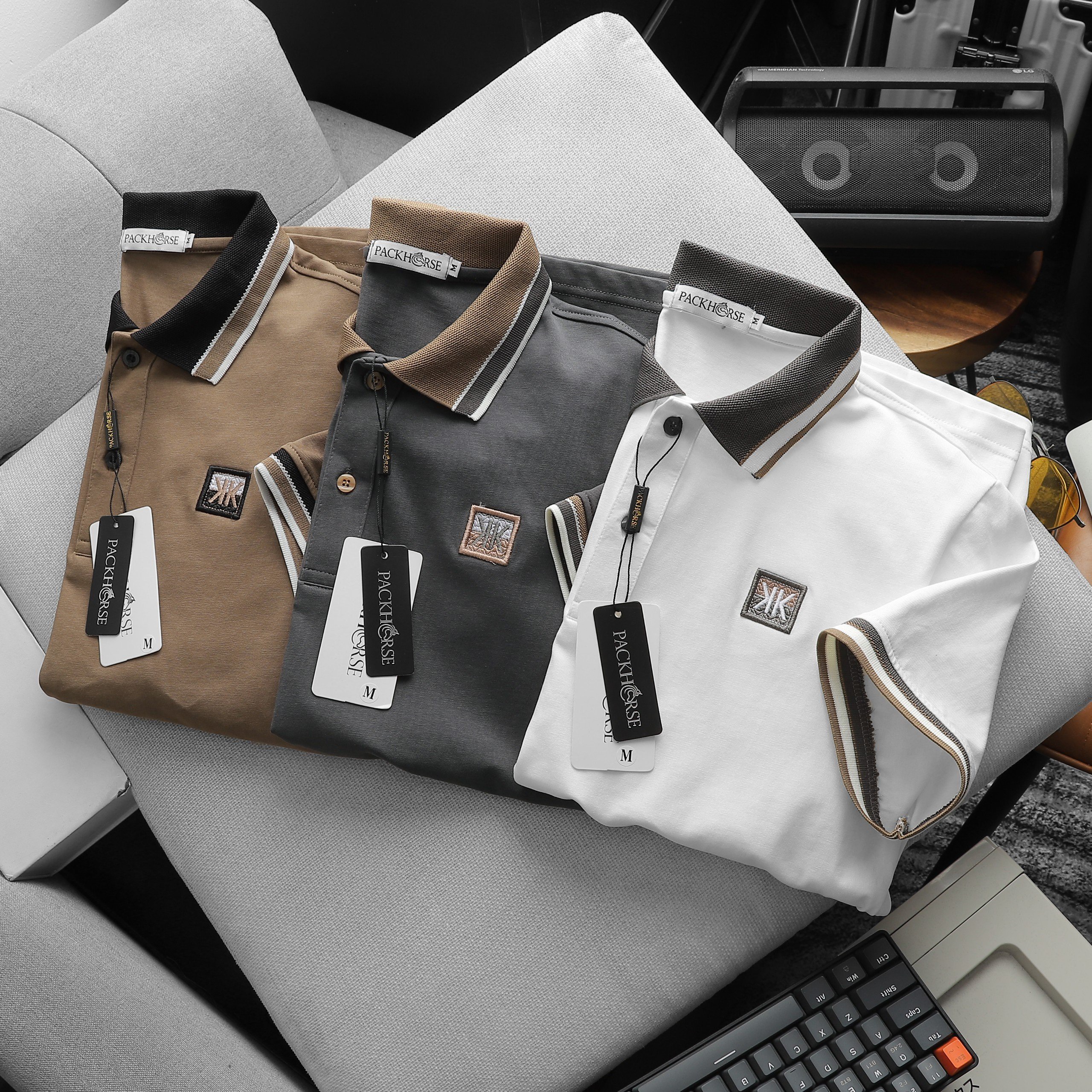 24098_z5371346482896-60d6f214d69d784663c760e82a970a75_20240422045703-2.jpg Áo Thun Nam Cổ Bẻ Pack Horse Thêu Nổi Logo Chữ KK (Có size 3x) - CS225