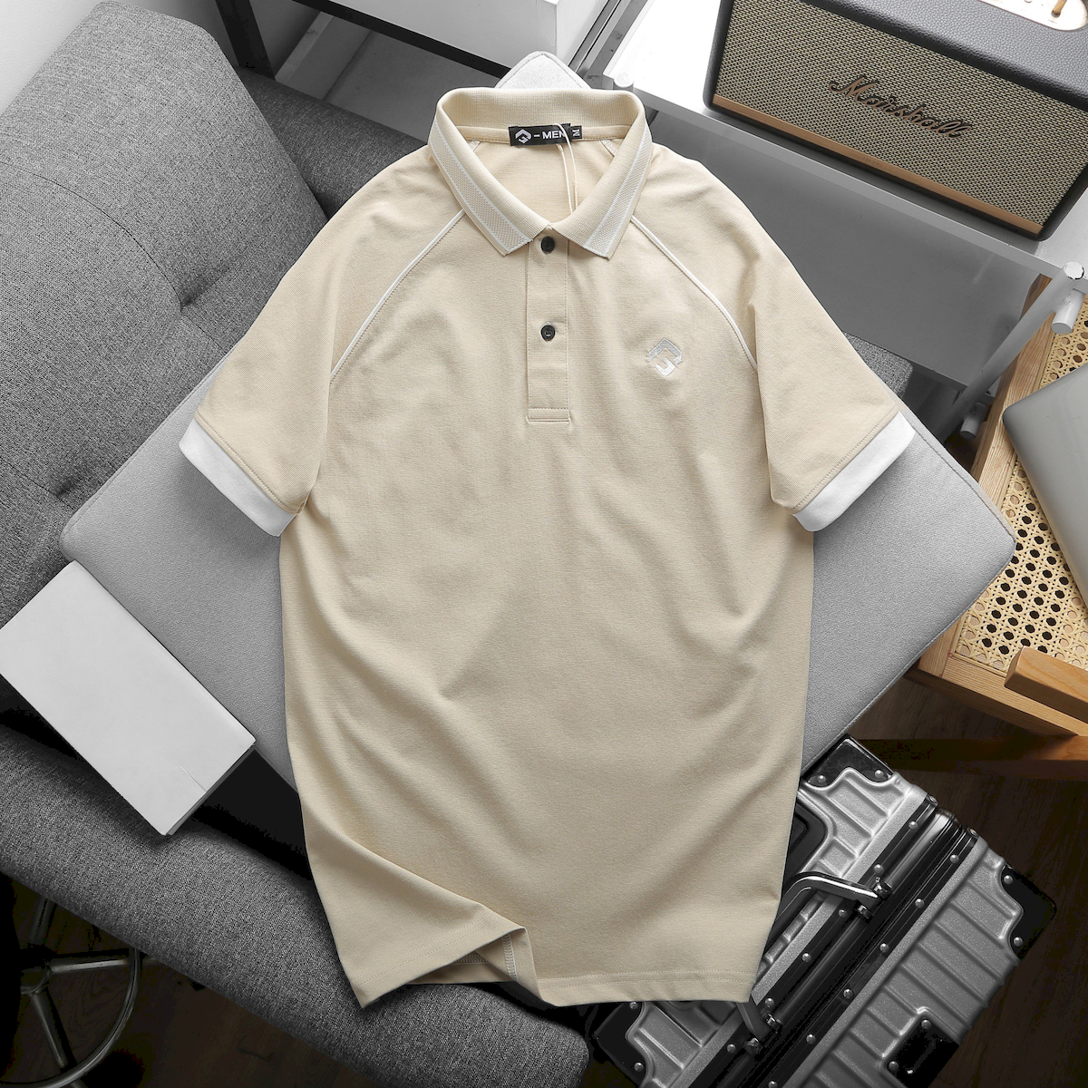 Áo Thun Nam Cổ Bẻ Thêu Nổi Logo Rubik (Có size 3x)