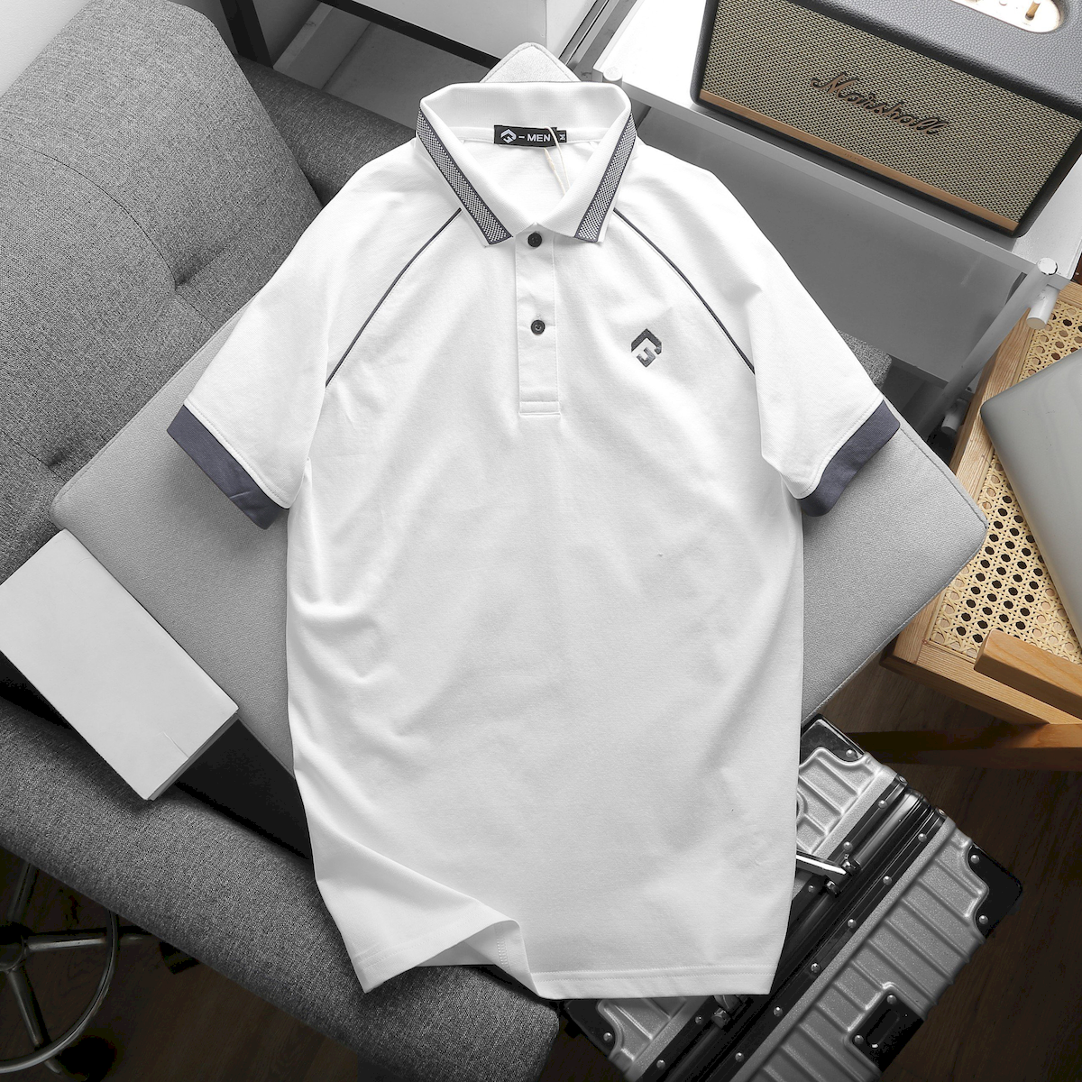 Áo Thun Nam Cổ Bẻ Thêu Nổi Logo Rubik (Có size 3x)