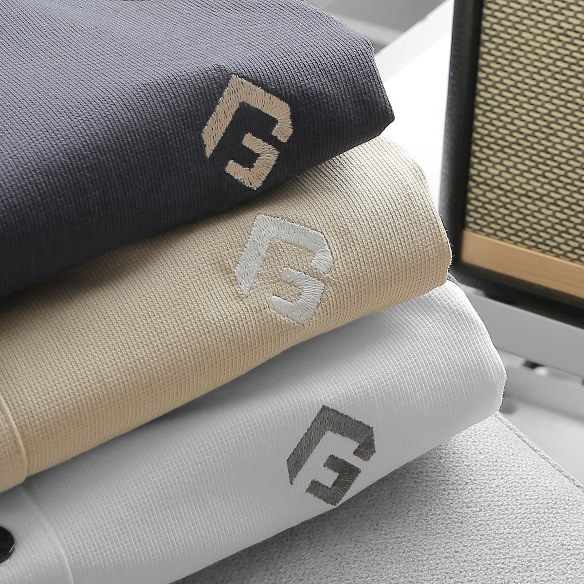 Áo Thun Nam Cổ Bẻ Thêu Nổi Logo Rubik (Có size 3x)