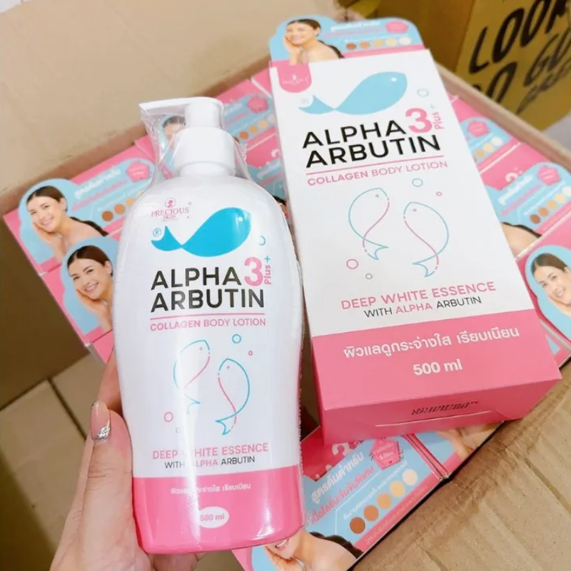 Kho sỉ kem Body Sữa Dưỡng Thể Alpha Arbutin 3 Plus + Collagen Lotion Dưỡng Trắng Da 500ml Precious Kho sỉ kem Body Sữa Dưỡng Thể Alpha Arbutin 3 Plus + Collagen Lotion Dưỡng Trắng Da 500ml Precious