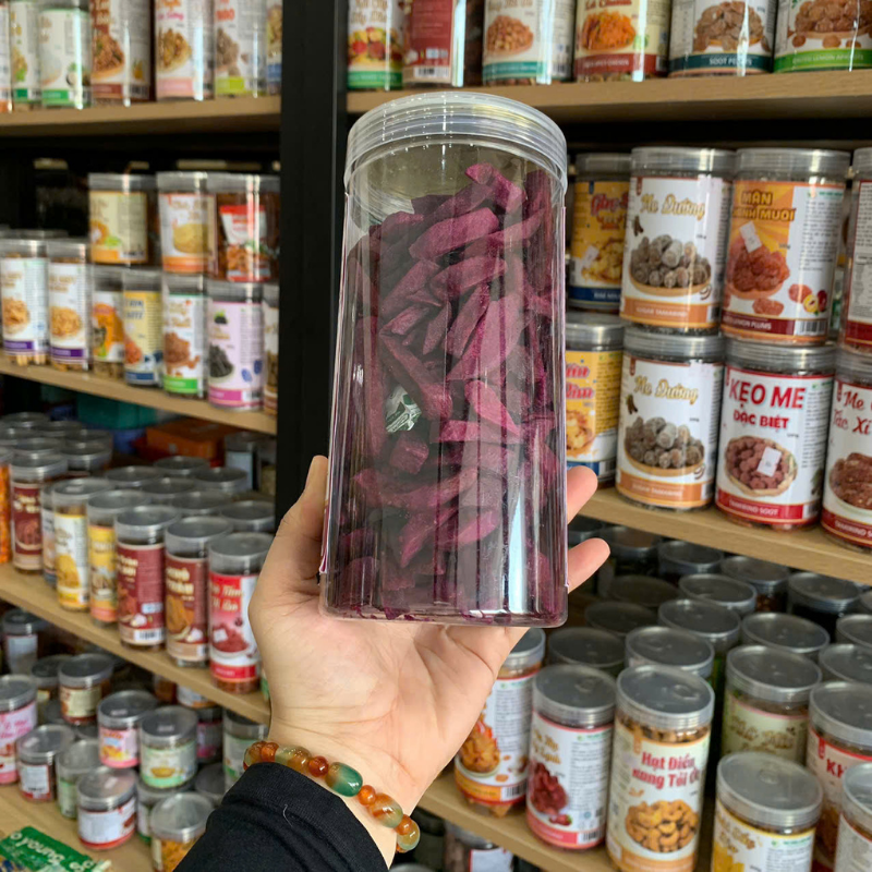 Khoai Lang Tím Sợi Cộng Giòn 300g Khoai Lang Tím Sợi Cộng Giòn 300g