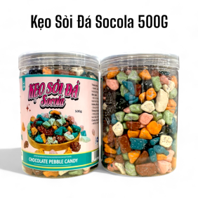 Kẹo Socola Sỏi Đá 500g - Hộp Pet - 8936208930424
