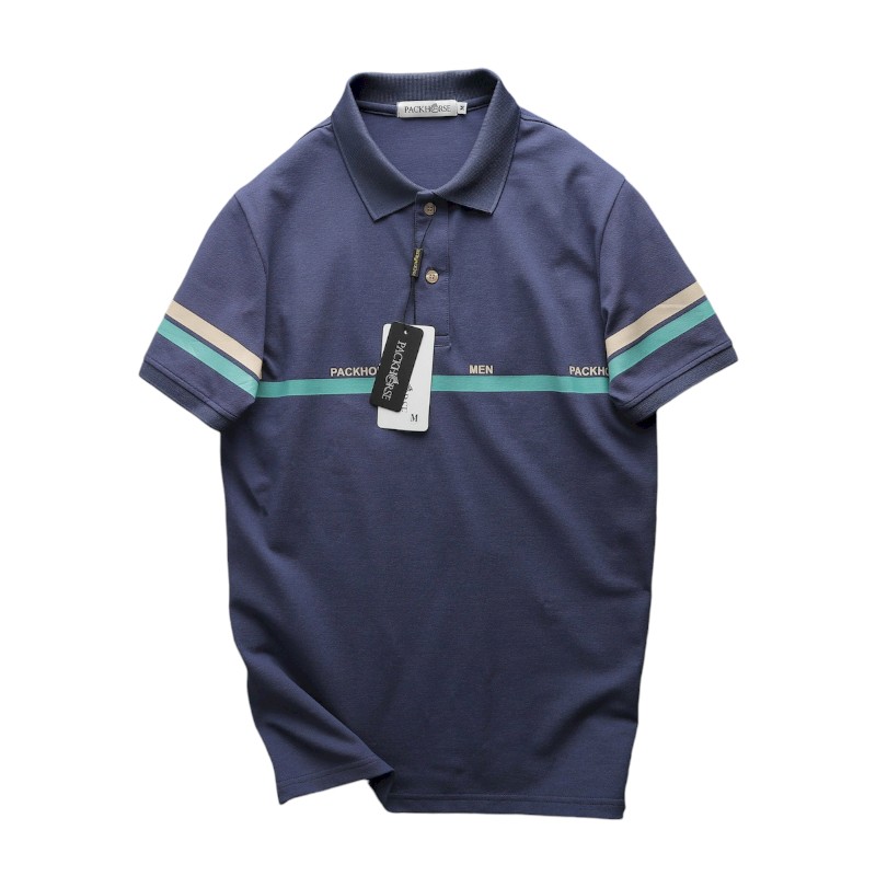 24464_24464-z5503700617222-c8fe28045b0cd5ae16f9d2824867d3b6-20240610145909-photoroom_20241119155645-1.jpg Áo Thun Nam Cổ Bẻ Pack Horse Viền 2 Sọc (Có Size 3x) - CS227