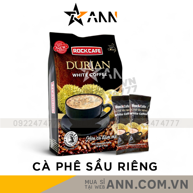 24515_109_20240612094830-2.png Cà Phê Sầu Riêng Durian RockCafe Túi 30 Gói - 8935211600751