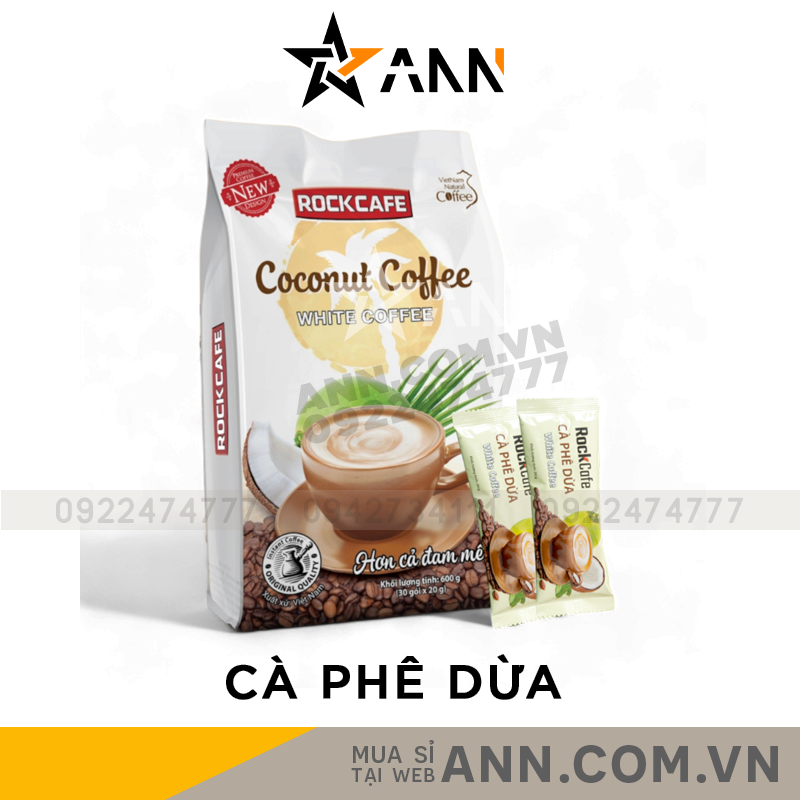 24546_119_20240615183854-3.png Cà Phê Dừa Coconut Coffee RockCafe Túi 30 Gói - 8935211600782