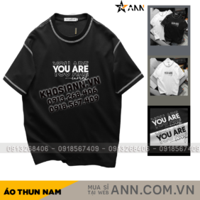 Áo Thun Nam Cổ Tròn Pack Horse In Chữ You Are Enough - AB519