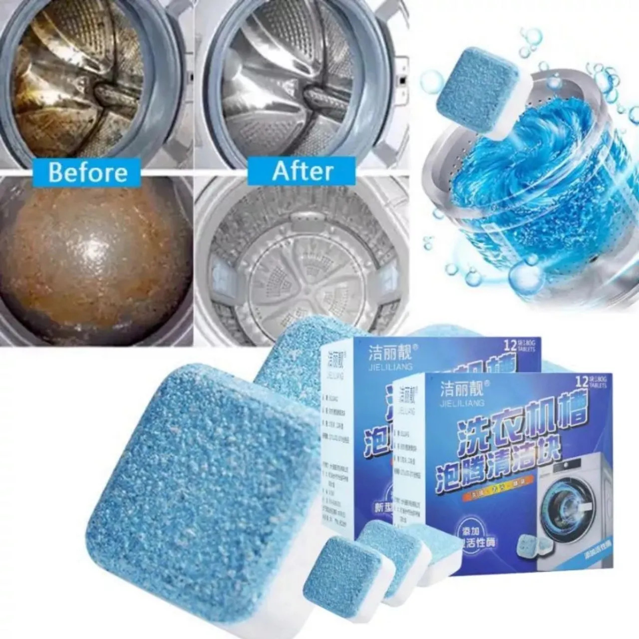 24569_z5547736749495-79308923a863c7a9f9d315fba913aa5c_20240617174633-1.jpg Combo 3 Hộp 12 Viên Tẩy Lồng Máy Giặt - Viên Vệ Sinh Lồng Giặt Tẩy Sạch Cặn Bẩn Vi Khuẩn Gây Mùi 9x8x5cm - CBVIENTAYVS01