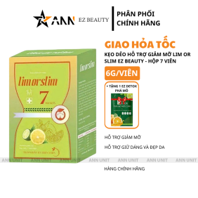 Kẹo Dẻo Hỗ Trợ Giảm Mỡ Lim or Slim EZ Beauty Hộp 7 Viên - 8938545803232