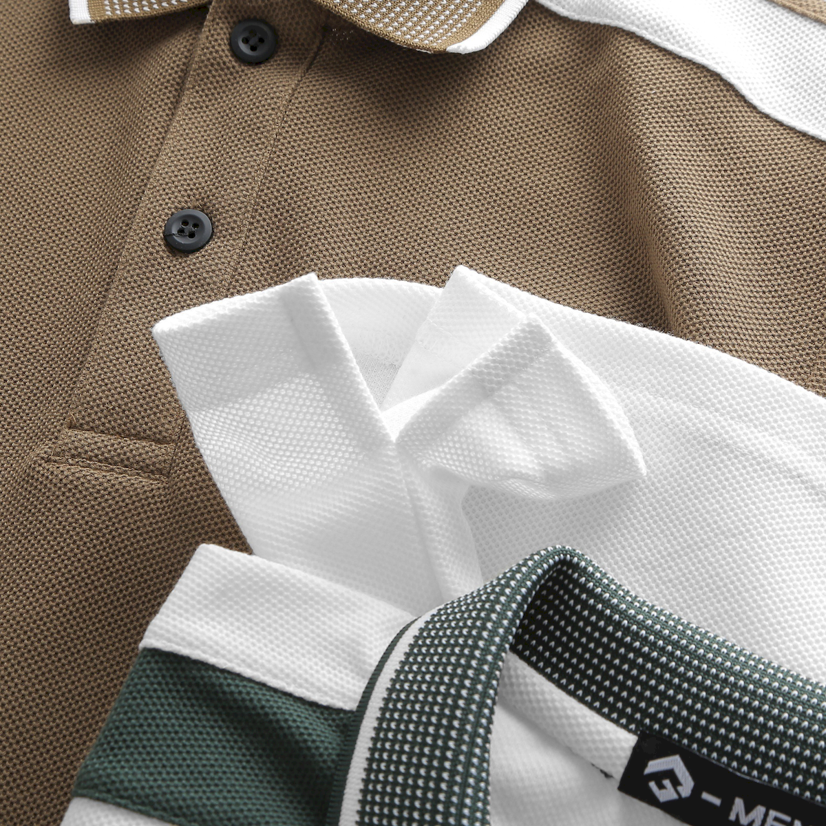 Áo Thun Nam Cổ Bẻ Thêu Nổi Logo Lục Giác (Có size 3x)