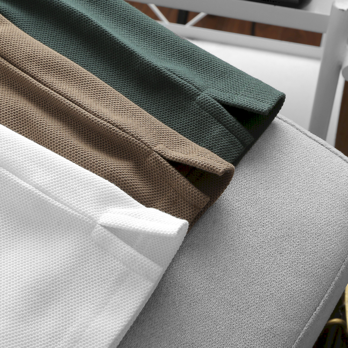 Áo Thun Nam Cổ Bẻ Thêu Nổi Logo Lục Giác (Có size 3x)