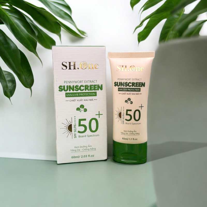 Kho sỉ kem Chống Nắng SH One Chiết Xuất Rau Má 60ml Kho sỉ kem Chống Nắng SH One Chiết Xuất Rau Má 60ml
