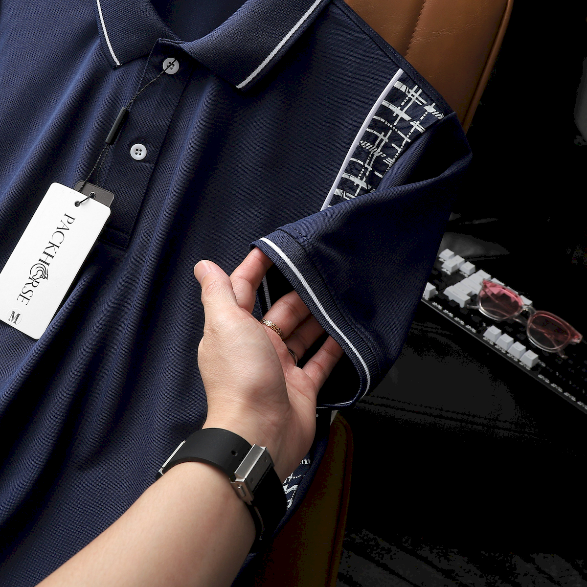 24734_z5650480825911-5be8fbf5ac3ff65f7b470fcb332a6696-1_20240725154133-4.png Áo Thun Nam Polo Cổ Bẻ Phối Hoạ Tiết Sọc Ngang (Có size 3x) - CS230