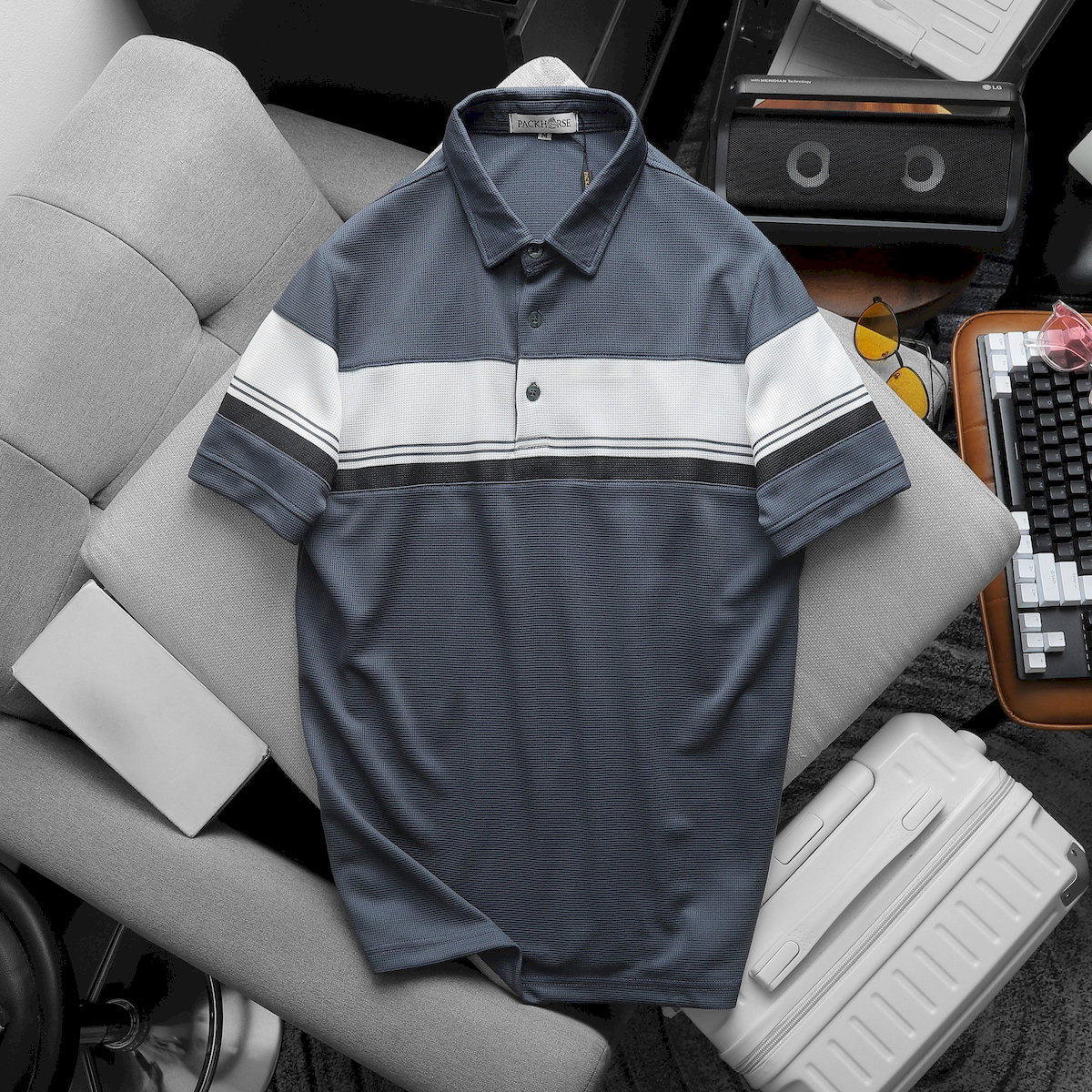 24746_z5678756416939-911f412cc4cdea2fe3be37dddee9b206_20240729171654-3.png Áo Thun Nam Polo Cổ Bẻ Pack Horse Phối Sọc Ngang Đơn Giản - CS231