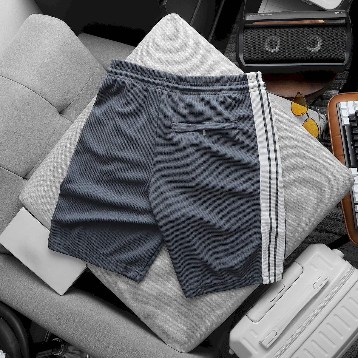 Quần Short Thun Nam Pack Horse Viền Sọc Thể Thao