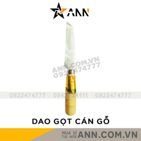 Dao Gọt Hoa Quả - Dao Gọt Trái Cây Sắt Bén - Dao Gọt Cán Gỗ Lưỡi Dao Bằng Thép Không Gỉ Size 21Cm - DGCG01