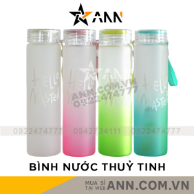 Bình Nước Thuỷ Tinh Hello Master 480ml - BNTT01