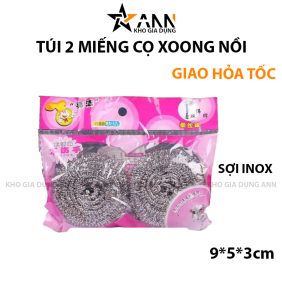 Túi 2 MIếng Cước Sắt Rửa Chén Chà Nồi - TCS2M