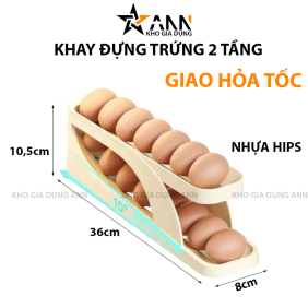 Khay Đựng Trứng Lăn Tự Động 2 Tầng - KDTLTD01