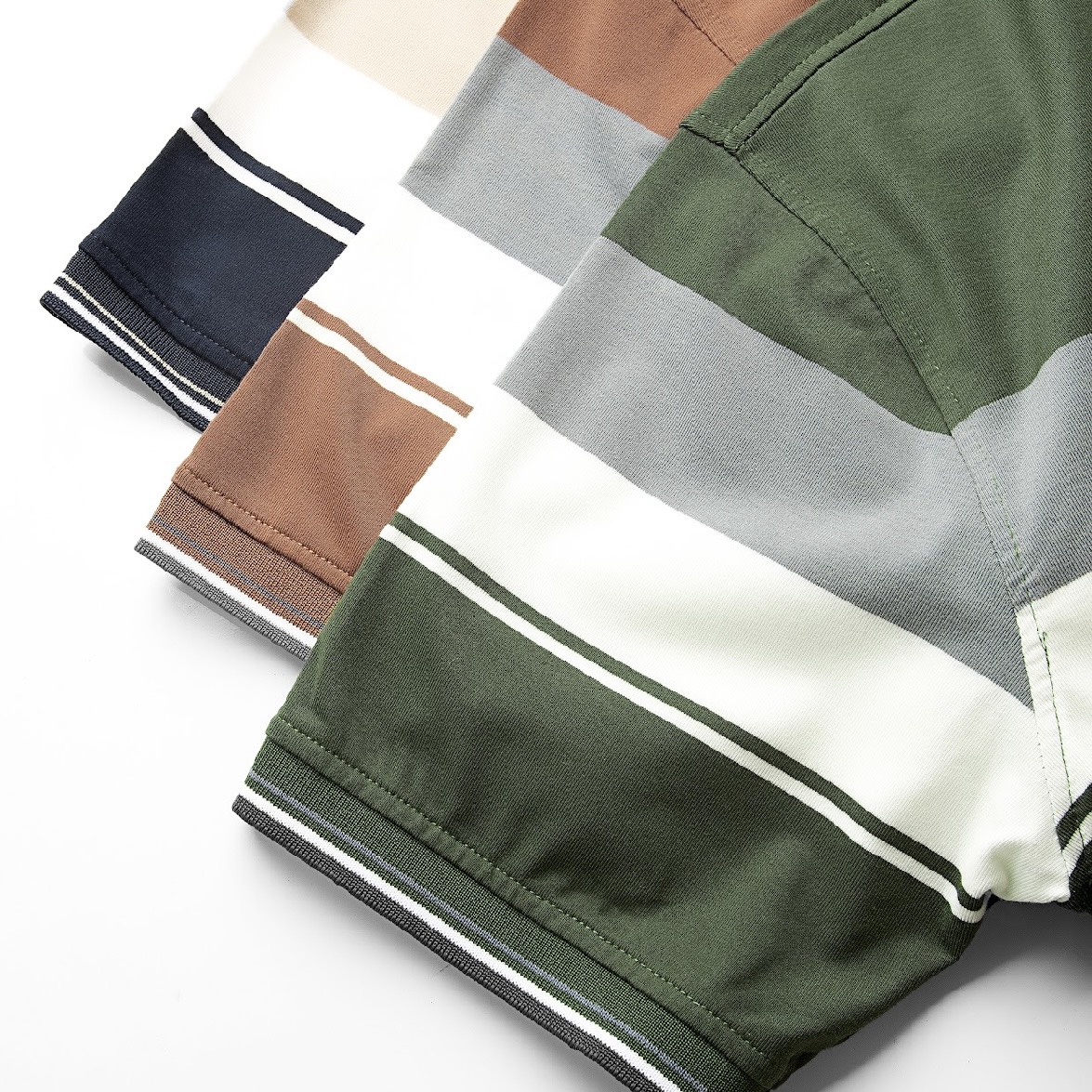 Shop sỉ áo Thun Sọc Có Cổ Nam Trung Niên Có Túi Thun Cotton Cao Cấp (Có size 3x)