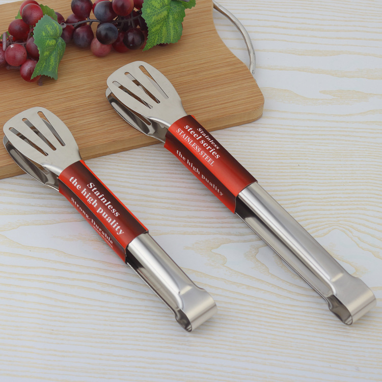 24838_26-2_20240814103756-4.jpg Kẹp Gắp Thức Ăn Bằng Inox - Kẹp Gắp Đồ Nướng Gắp Thịt Đầu Khía 28,5cm - KGDK01