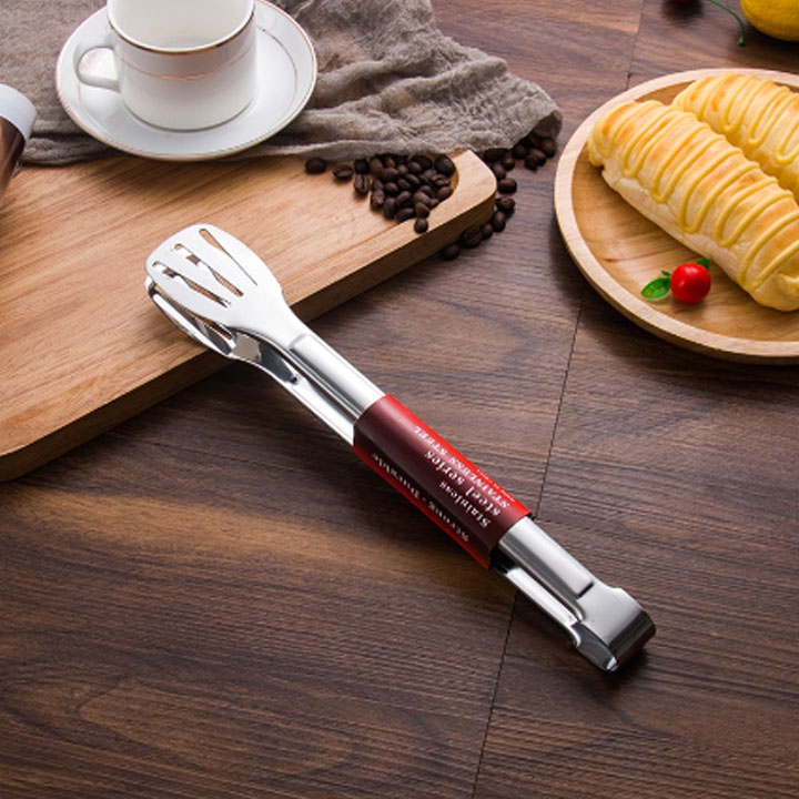 Shop sỉ kẹp Gắp Thức Ăn Bằng Inox - Kẹp Gắp Đồ Nướng Gắp Thịt Đầu Khía 28,5cm Shop sỉ kẹp Gắp Thức Ăn Bằng Inox - Kẹp Gắp Đồ Nướng Gắp Thịt Đầu Khía 28,5cm