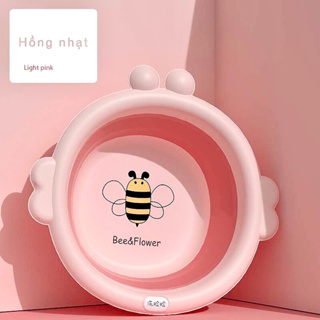 24849_vn-11134207-7r98o-lygc2ocoa5ale6-tn_20240814155132-3.jpg Chậu Gấp Gọn Silicone Hình Con Ong - Chậu Rửa Mặt Gấp Gọn Bằng Nhưa An Toàn Cho Bé 33x31,5x4 Cm - CRMCO01