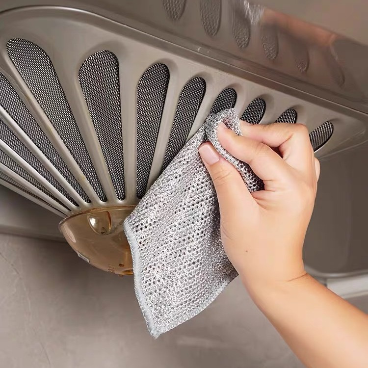 Nguồn sỉ combo 10 Miếng Lưới Rửa Chén Sợi Thép - Miếng Rửa Chén Bát Cọ Xoong Nồi Bằng Kim Loại 1 Lớp Đa Năng 20x20cm Nguồn sỉ combo 10 Miếng Lưới Rửa Chén Sợi Thép - Miếng Rửa Chén Bát Cọ Xoong Nồi Bằng Kim Loại 1 Lớp Đa Năng 20x20cm