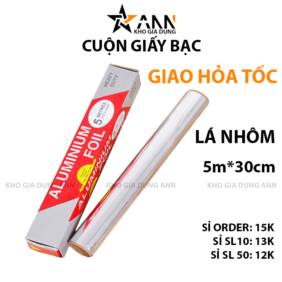 Cuộn Giấy Bạc Nướng Và Nồi Chiên Không Dầu 5mx30cm - CGB01