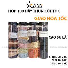 Hộp 100 Dây Thun Buộc Tóc Cao Su - HDT100