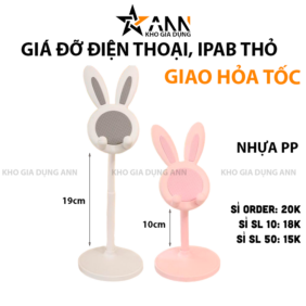 Giá Đỡ Điện Thoại Ipab Hình Tai Thỏ 8x31x10cm - GDDTIP01