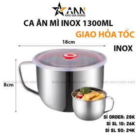 Ca Ăn Mì Inox Dung Tích 1300ml 8X18cm - CAMI01