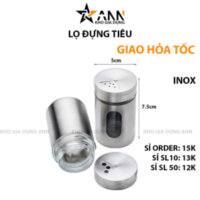 Lọ Đựng Tiêu Inox Nắp Xoay Tiện Dụng - LDT01