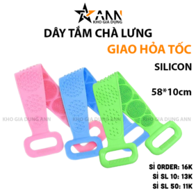 Dây Tắm Chà Lưng Silicon 58x10cm - DTCL01
