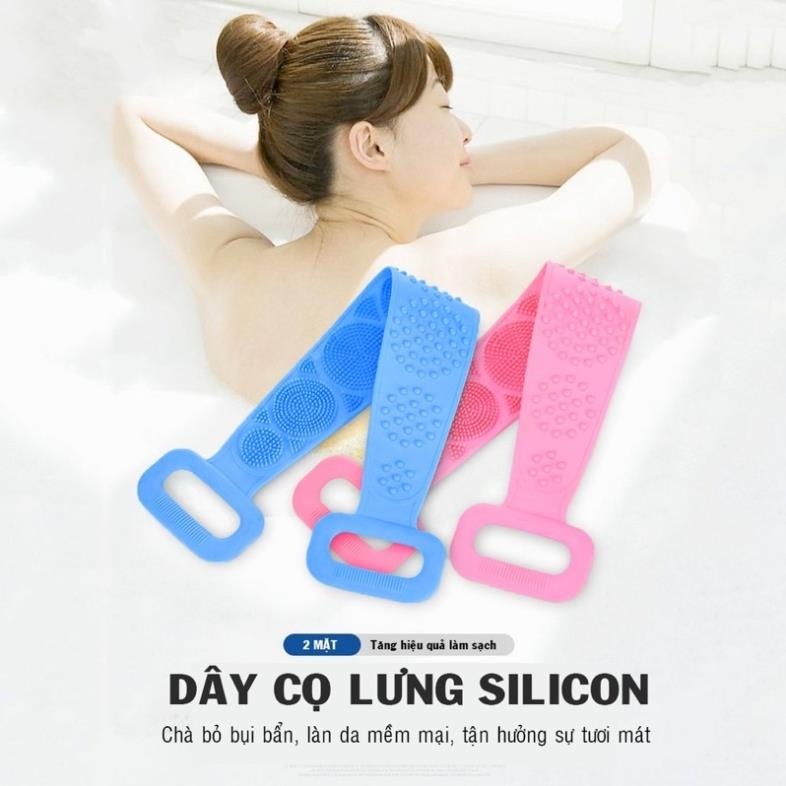 Mua sỉ dây Tắm Chà Lưng Silicon 58x10cm Mua sỉ dây Tắm Chà Lưng Silicon 58x10cm