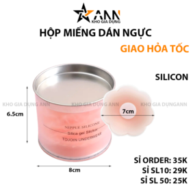 Hộp 5 Cặp Miếng Dán Ngực Siêu Dính Tái Sử Dụng Nhiều Lần Hộp 8x8x6.5cm - MDN01