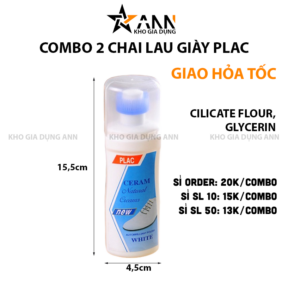 Combo 2 Chai Lau Giày Plac Tẩy Trắng Giày Nhanh Chóng - CLG01