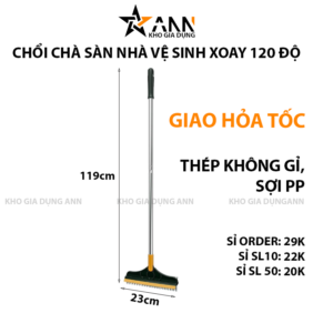 Chổi Chà Sàn Nhà Vệ Sinh Xoay 120 Độ Tiện Dụng 119x23cm - CCSNVC01